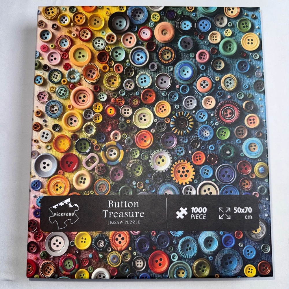 Pickforu Button Treasure 1000 Piece Jigsaw Puzzle 50x70cm Colorful PT-703